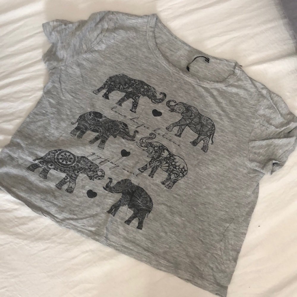 Cute elephant crop top